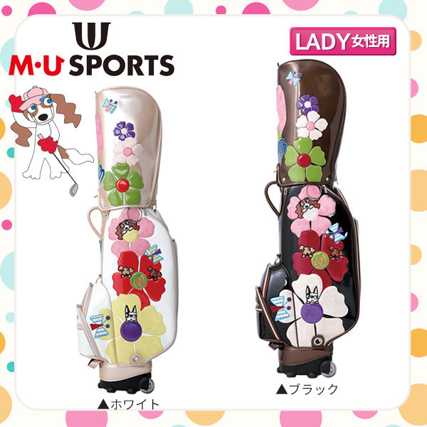 新品！MU SPORTS ゴルフバッグ 犬のかわいい絵柄です！トート